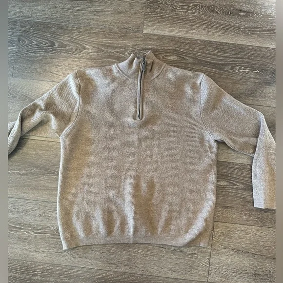 Raffi The Palmer Quarter Zip Merino Wool Jumper Sweater - Picture 7 of 8